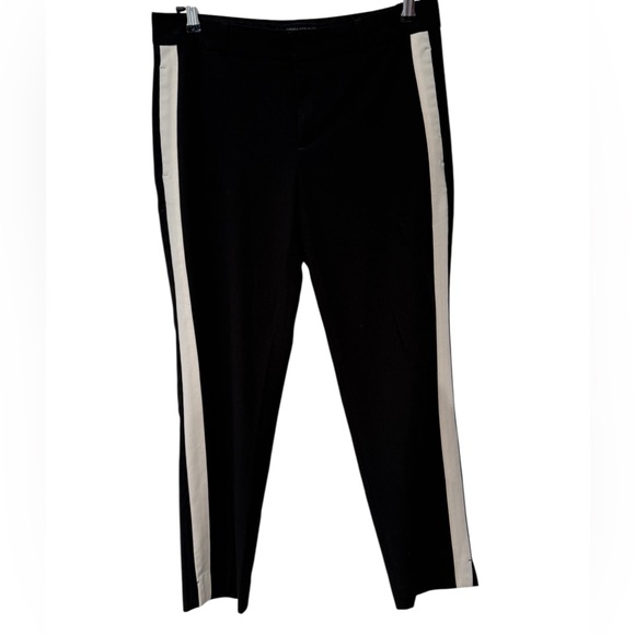 Banana Republic “Avery” Tuxedo Striped Mid Rise Ankle Length Pants - Picture 2 of 5